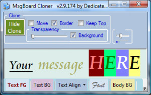 Msgboard Cloner - náhled