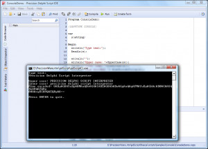 pdScript - náhled