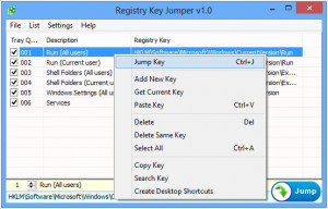 Registry Key Jumper - náhled