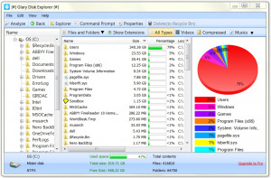 Glary Disk Explorer - náhled