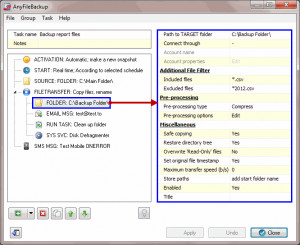 AnyFileBackup LAN - náhled