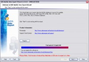 EMS MySQL Data Export - náhled