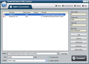 Free Flash to HTML5 Converter - náhled