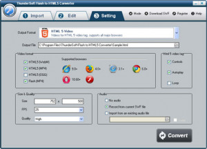 Free Flash to HTML5 Converter - náhled