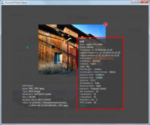 Elcomsoft Phone Viewer - náhled