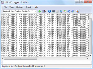 USB HID Logger - náhled