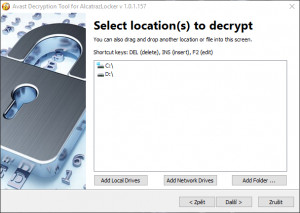Avast Decryption Tool for AlcatrazLocker - náhled