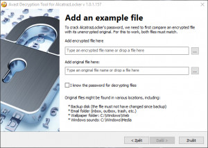 Avast Decryption Tool for AlcatrazLocker - náhled