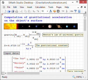 SMath Studio - náhled