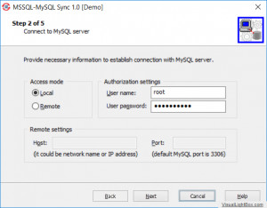 MSSQL-MySQL Sync - náhled