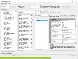 WMI Explorer - náhled