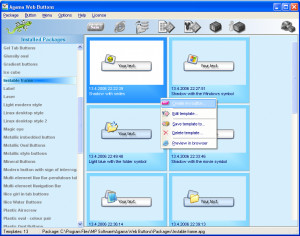 Agama Web Buttons - náhled