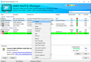 HiBit Startup Manager - náhled