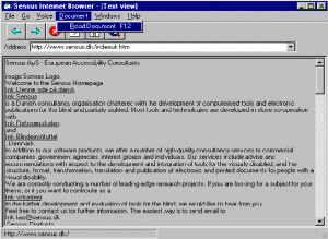 Sensus Internet Browser - náhled