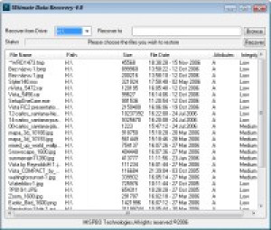 Ultimate Data Recovery - náhled