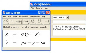 WebEQ - náhled