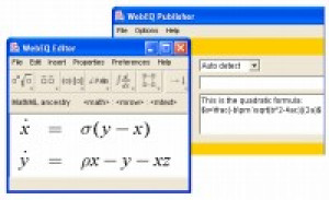 WebEQ - náhled