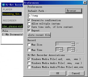 Hi-Net Recorder - náhled
