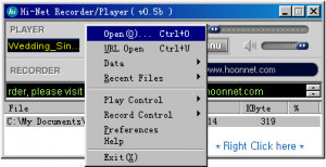 Hi-Net Recorder - náhled