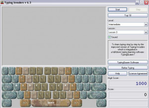 Typing Invaders - náhled