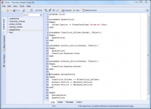 pdScript IDE - náhled