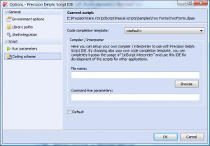pdScript IDE - náhled