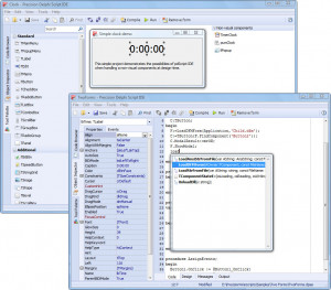 pdScript IDE - náhled