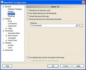 DownShift Download Manager - náhled