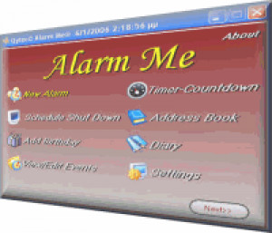 Alarm me - náhled
