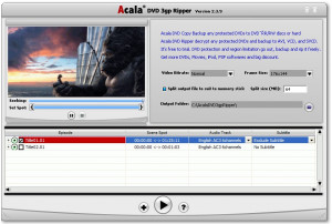 Acala DVD 3gp Ripper - náhled