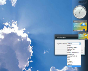 Meteopress - Vista gadget - náhled