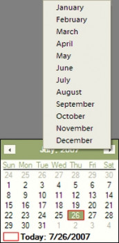 QuickMonth Calendar - náhled