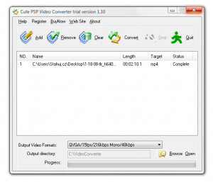 Cute PSP Video Converter - náhled