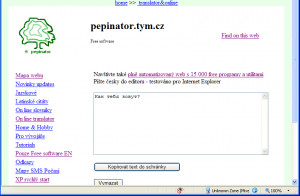 Azbuka transkriptor HTML - náhled
