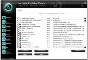 Netgate Registry Cleaner - náhled