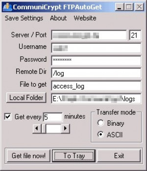 CommuniCrypt FTPAutoGet - náhled