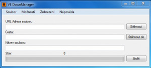 VE DownManager - náhled