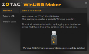 ZOTAC WinUSB Maker - náhled