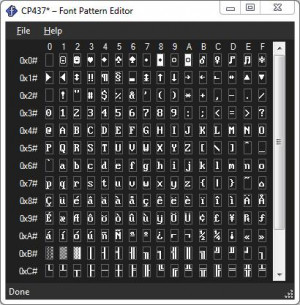 Font Pattern Editor  - náhled