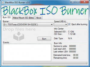 BlackBox ISO Burner - náhled