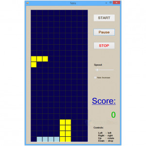 Simple Tetris - náhled