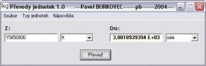 Převody jednotek borkovec - náhled