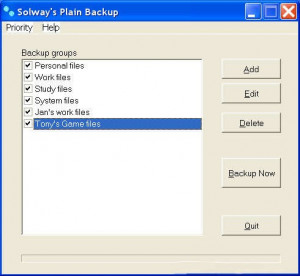 Solway's Plain Backup - náhled