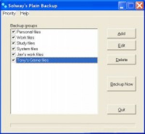 Solway's Plain Backup - náhled