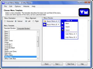 Visual Menu Maker - náhled