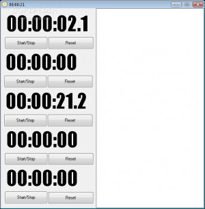 .net stopwatch - náhled