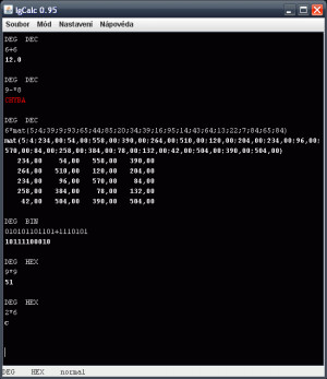 IgCalc - náhled