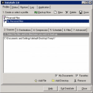 DataSafe - náhled