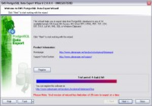 EMS PostgreSQL Data Export - náhled