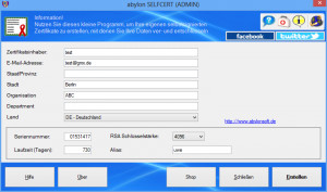 abylon SELFCERT - náhled